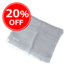 ★期間限定20%OFF★リネンコットンストール(ドットスモークグリーン)【メール便対応可】