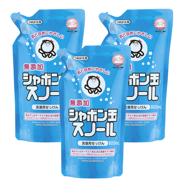 ■シャボン玉スノール液体タイプ 詰め替え用（800ml）×3個セット